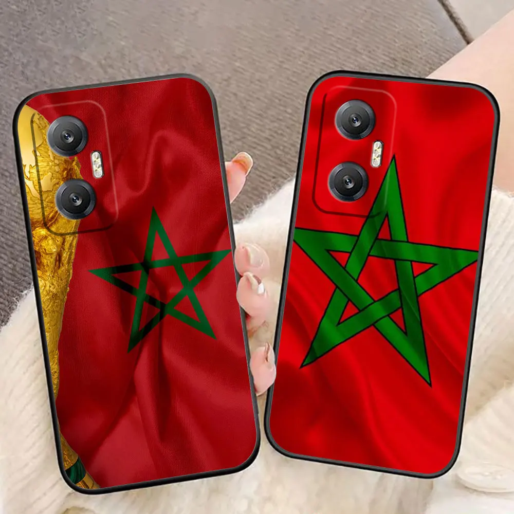 Morocco Flag Passport Luxury Phone Case For Infinix TECNO POP SPARK SMART 5 6 7 8 CAMON 15 16 17 20 20C Pro ITELS23 Case Funda