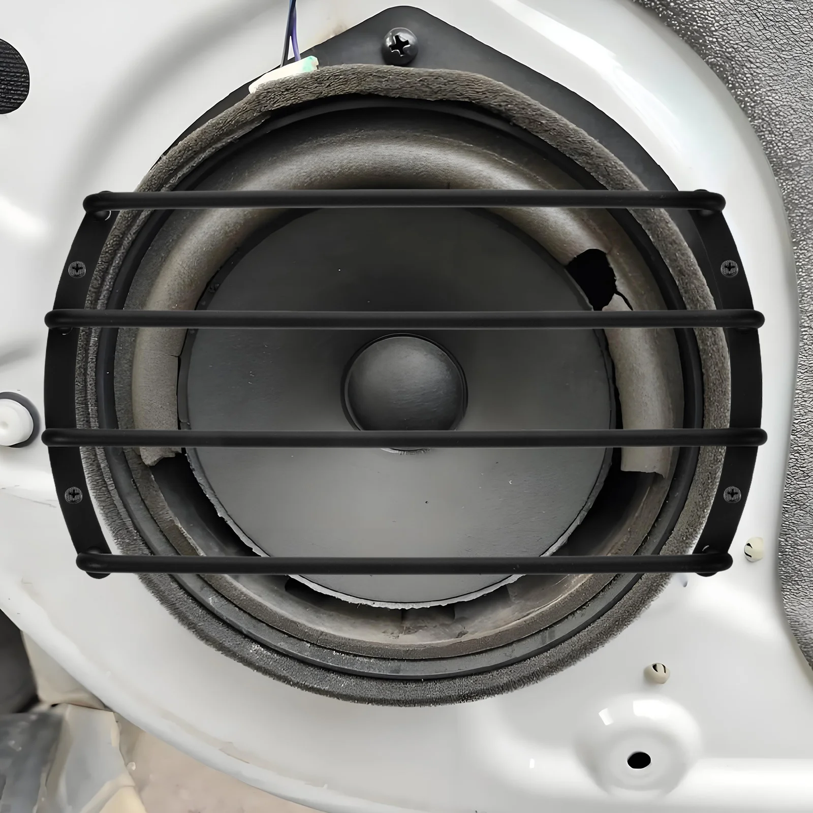 

Car Audio Subwoofer Grill Heavy-Duty Iron Protective Cover Speaker Grill Guard for Car Audio Speaker System Subwoofer Cover