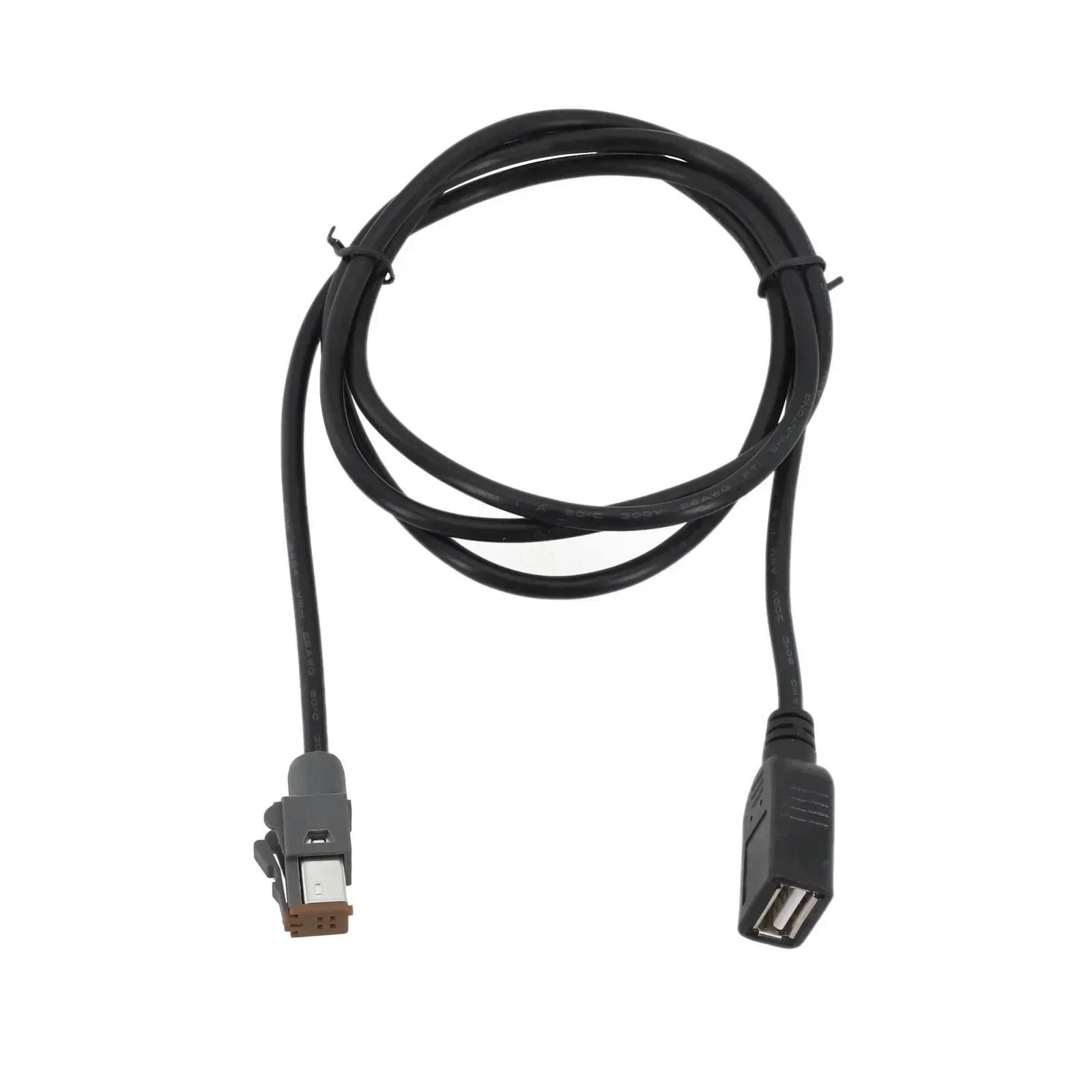 Car USB Cable Aux Audio Input Media Data Wire Plug To USB Adapter 4PIN Plug Connector For Outback For Legacy For Forest Man