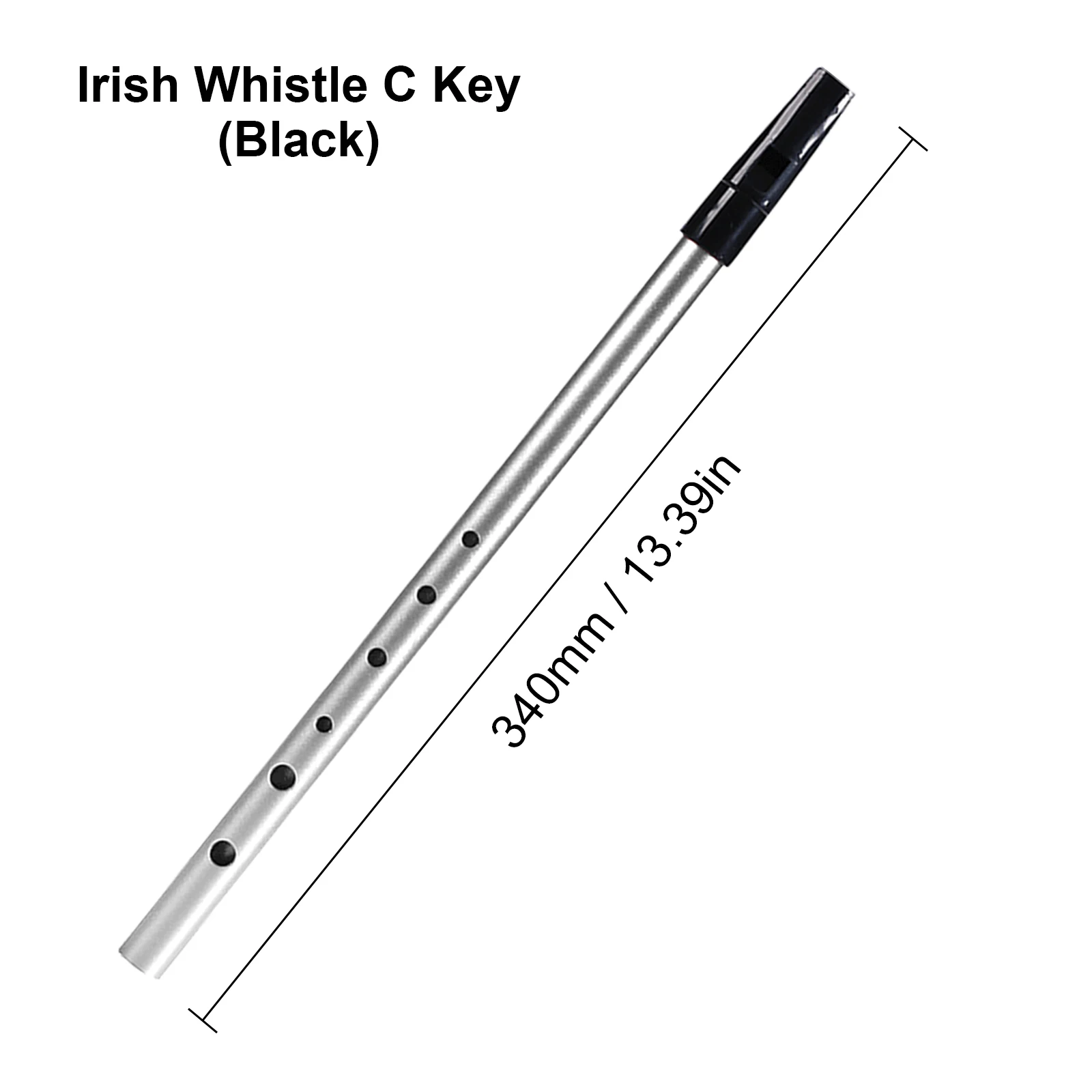 Irish Whistle C Key 6-holeFlute Penny Whistle Tin Whistle Wind Musical Instruments for Student Beginners Recorder Instrument