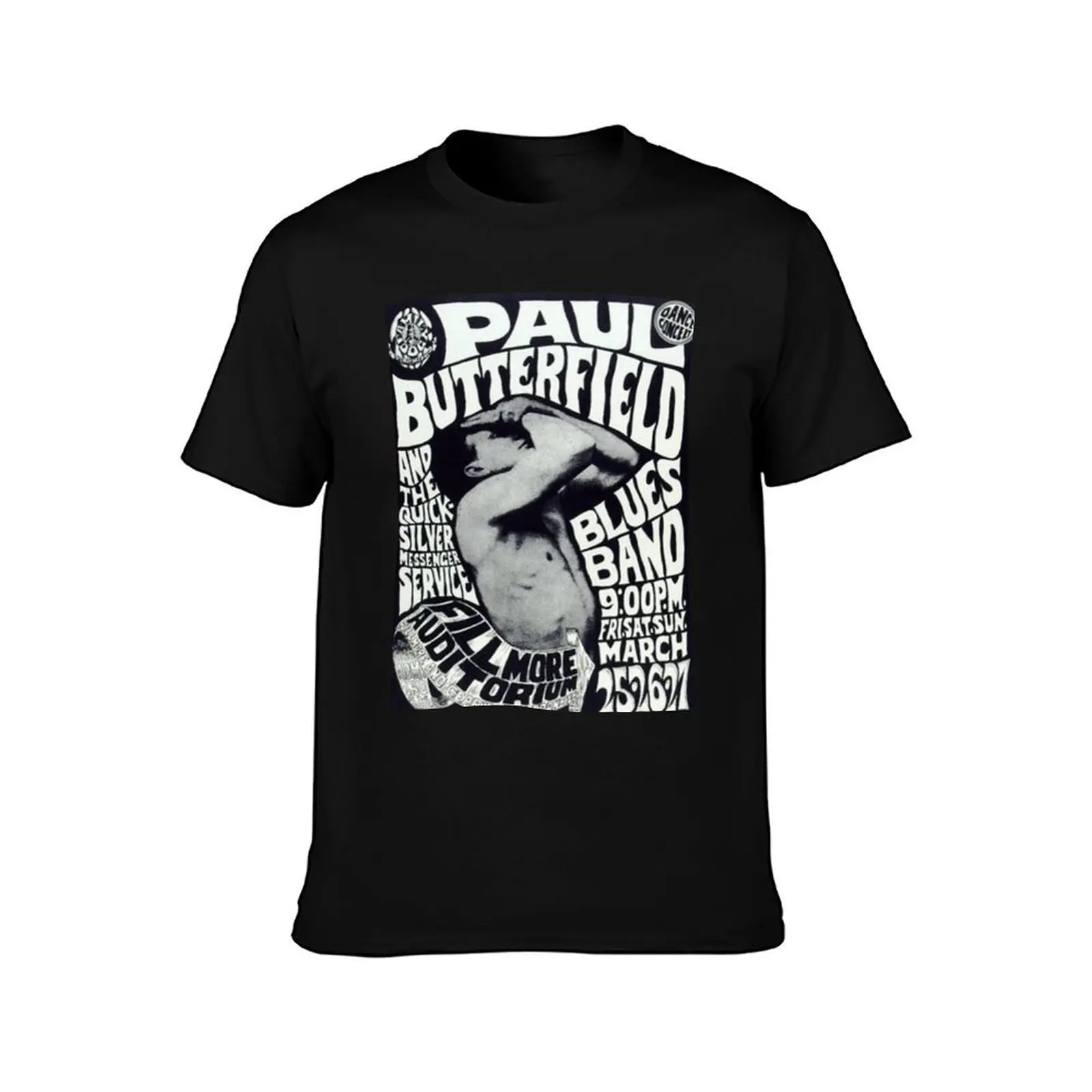 Paul Butterfield T-Shirt All Weather Casual Short Sleeve T-Shirt