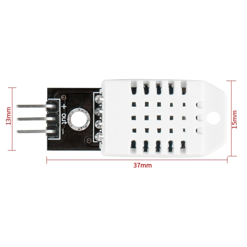 Imagem -05 - Temperatura Digital e Sensor de Umidade Módulo Dht22 Blocos Eletrônicos Am2302 10 Pcs