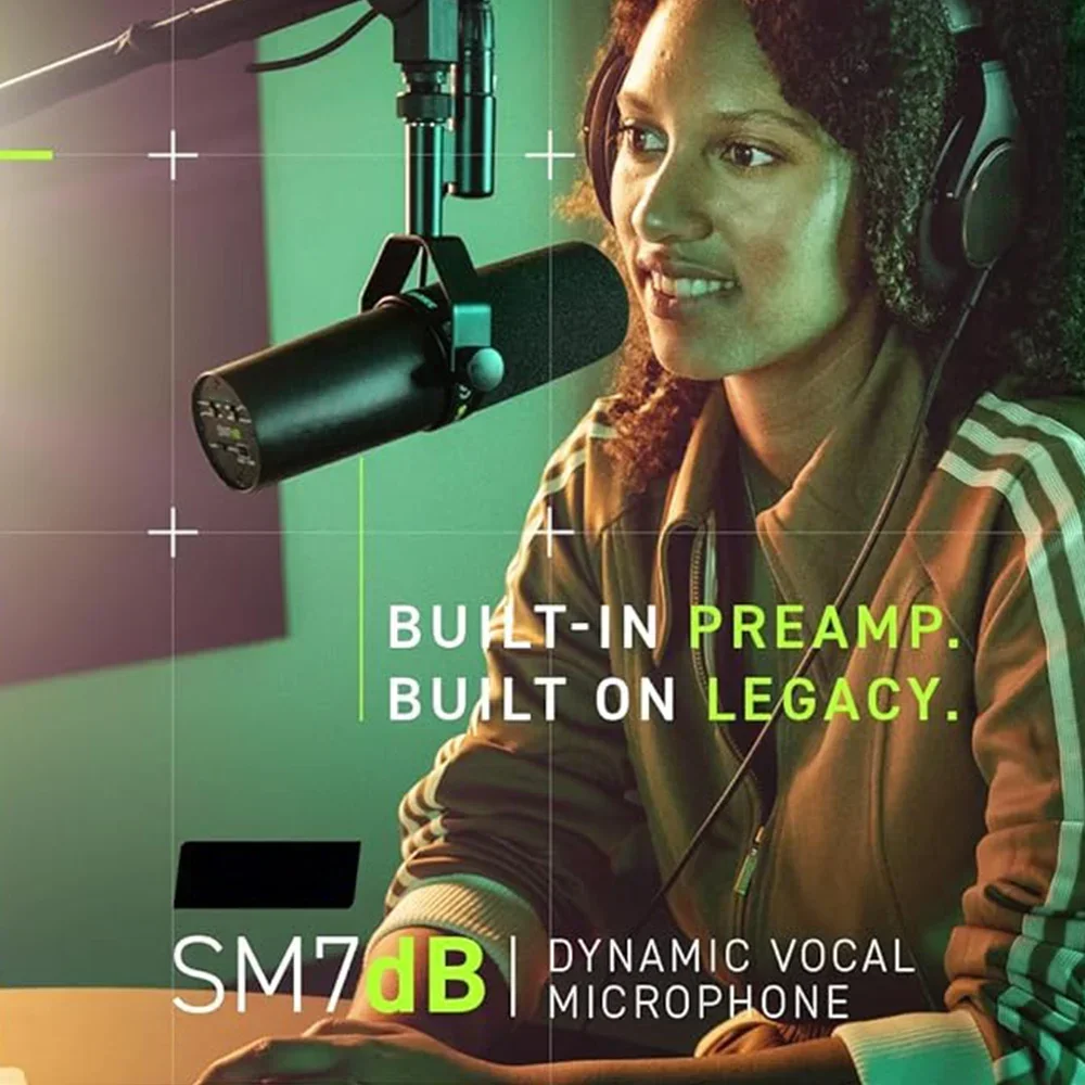 

2025SM7db professional wired condenser Dynamic Vocal Microphone With Built-in Preamp reporter interview singing wired usb record