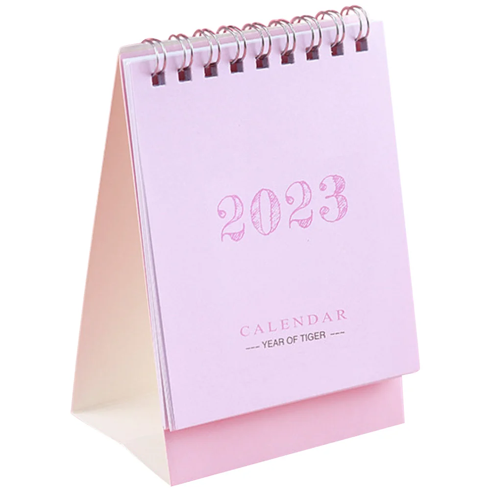 2023 Desk Calendar Practical Paper Standing Decorative Small Memos Desktop Students Office