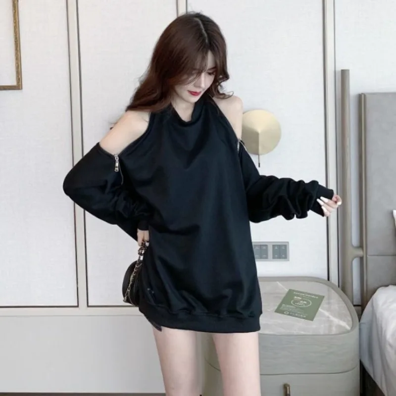 Loose Cotton Female Tops Off Shoulder Clothes 2024 Women\'s T Shirts Korean Style Tshirts Coquett Funny Emo Beautiful Kpop O Tees