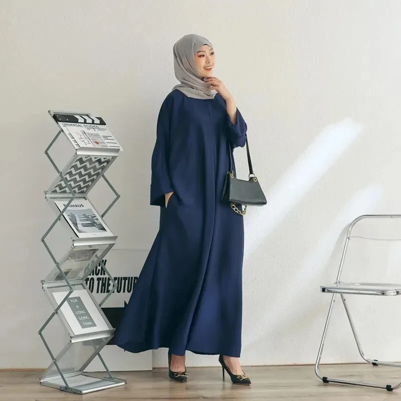 2024 Türkiye's new Muslim casual comfortable super long dress fashion