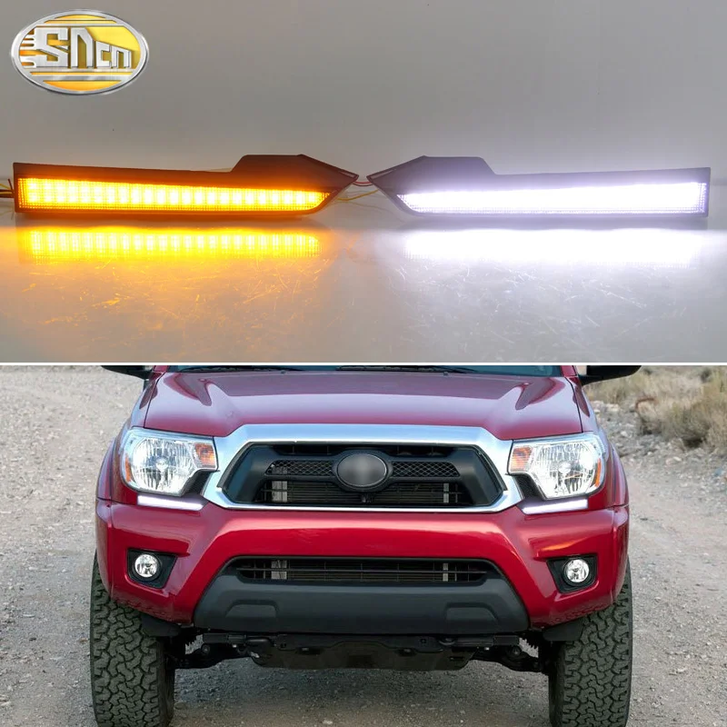 

2PCS LED Daytime Running Light For Toyota Tacoma 2011-2015 Car Accessories Waterproof ABS 12V DRL Fog Lamp Decoration