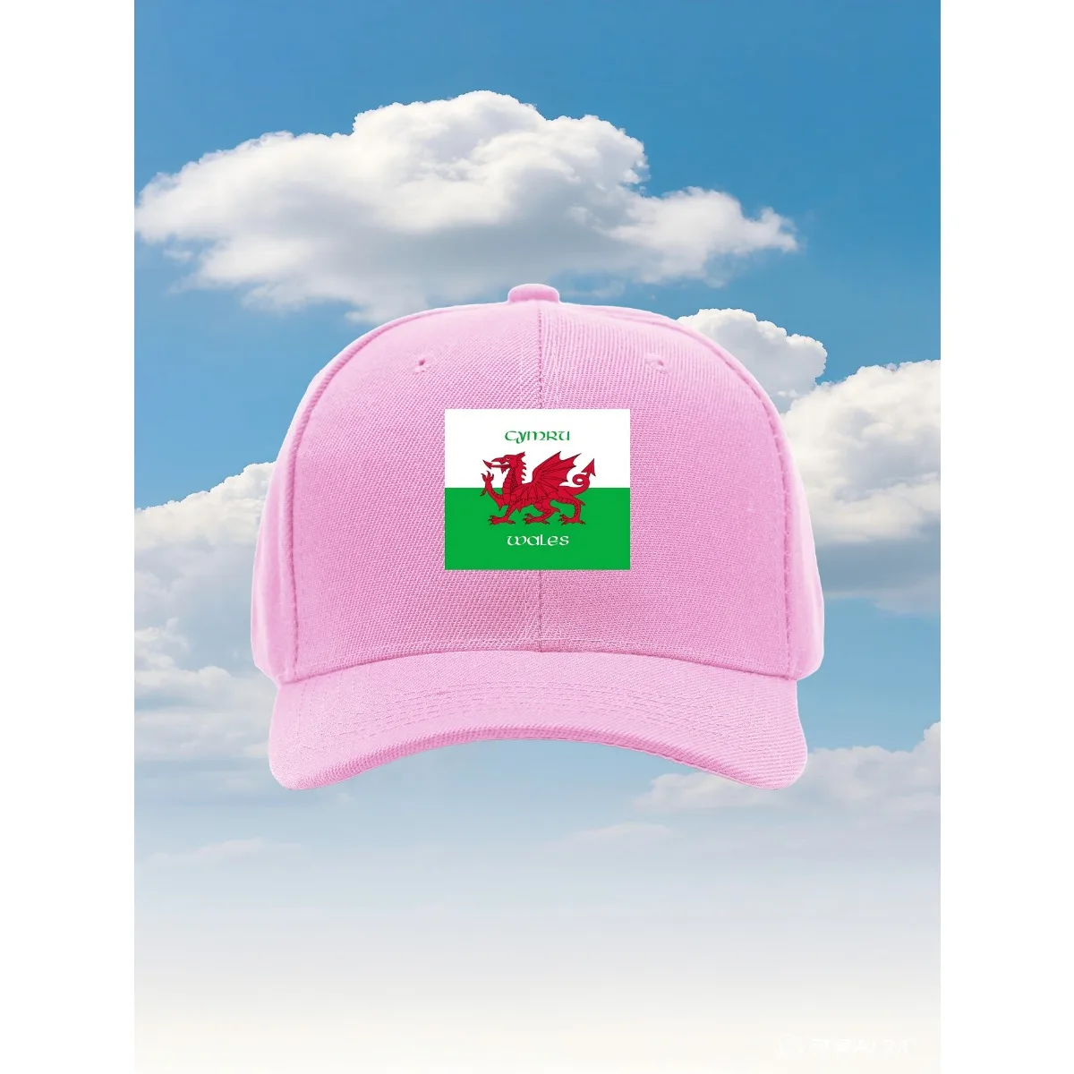 قبعة سائق الشاحنة موديل جديد من علم ويلز 2025 مع تصميم مطبوع ممتع وقابل للتعديل، مثالية للأنشطة الخارجية والسفر