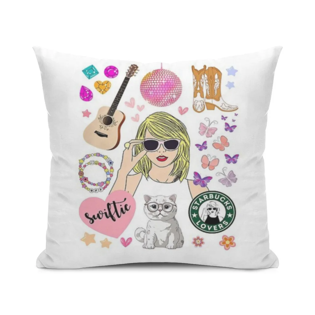 

The Eras Tour Cute Collage, S:wiftie Cushion Office Classroom Chair Cushion Couch Pillow Bedroom Floor Winter Thick