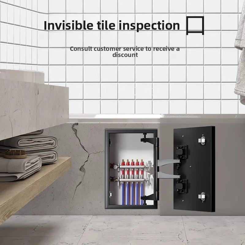 Invisible inspection port Gypsum board decorative cover plate Tile thickened cold rolled steel Concealed inspection port
