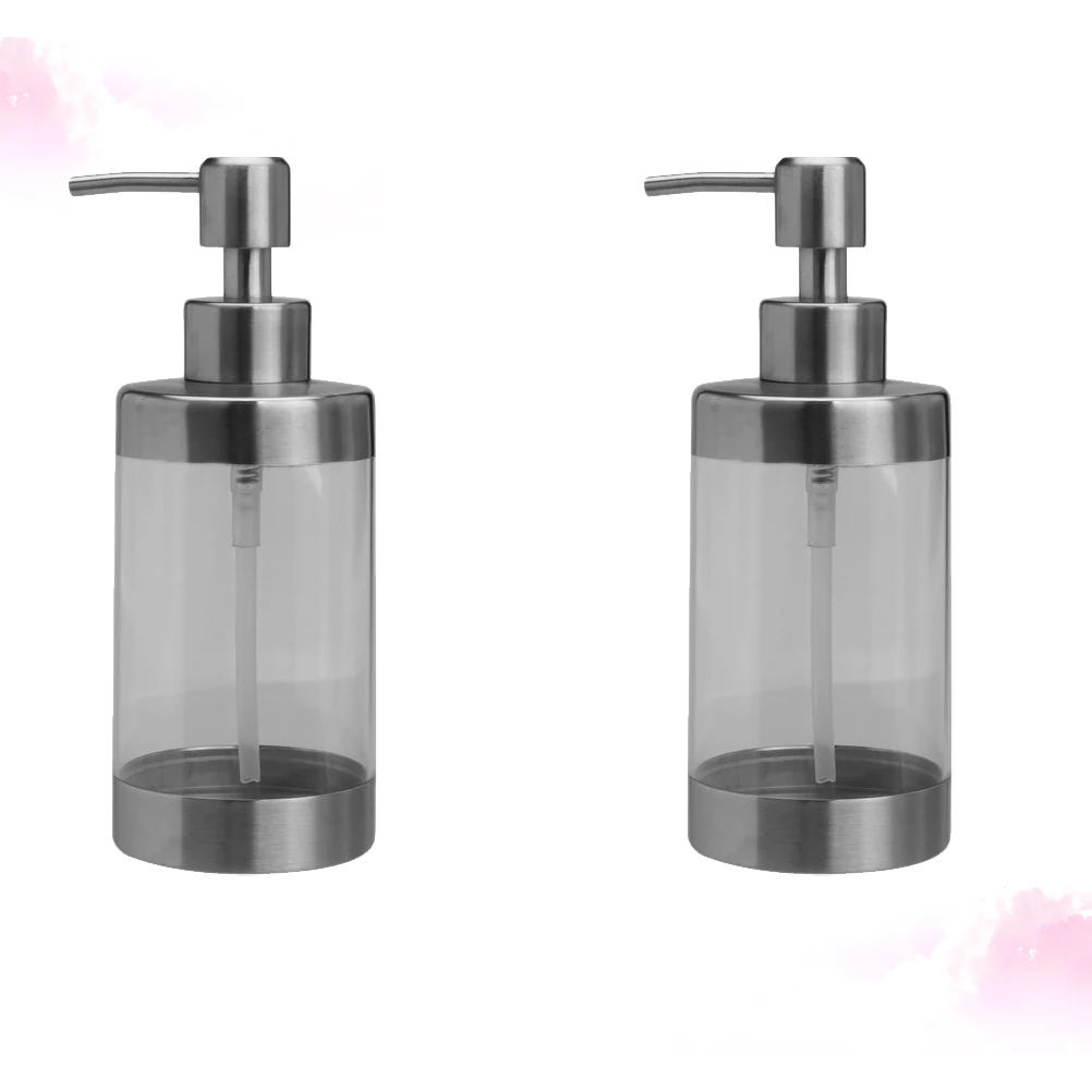 

2pcs Reusable Eco Friendly Portable Transparent Lotion Container Dispenser Empty Shampoo Bottle Toiletries Storage Travel Size