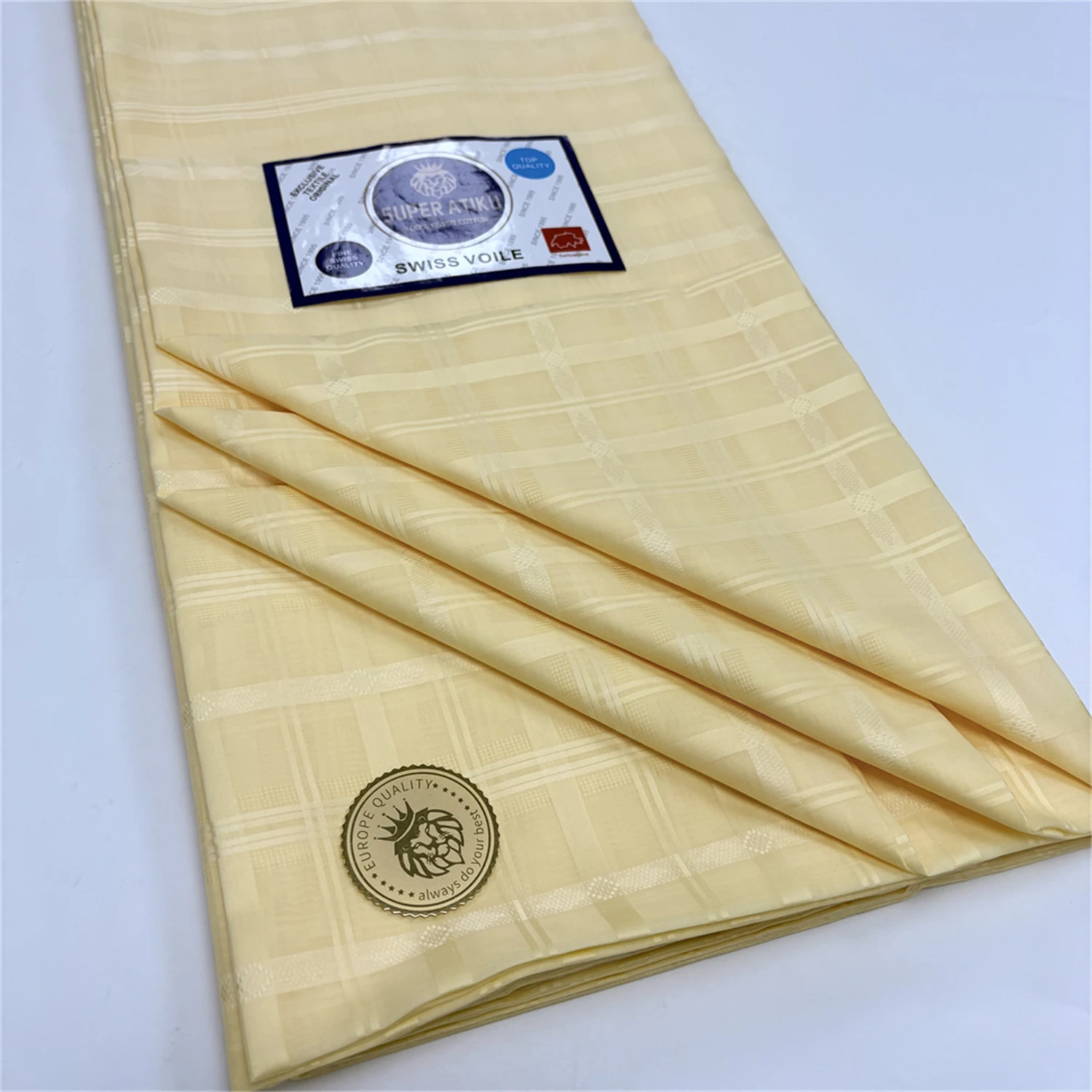 

Pure Swiss Voile Lace In Switzerland High Quality 100% Cotton Atiku Dry Men Dress Lace Fabric For Wedding Dresses Material Sew