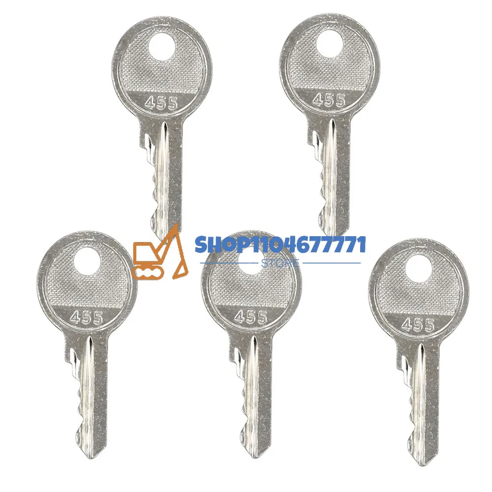 

5pc Ignition Keys 455 key 104466 for Skyjack Genie JLG Snorkel Baco Parts