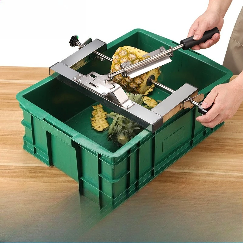 Automatic pineapple peeling artifact, pineapple peeling machine,  all stainless steel cutting pineapple artifact