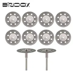 Binoax 10Pcs Diamond Metalworking Saw Cutting Disc 20/22/25/30mm for Engraver Electric Mini Drill Cutting + 2Pcs 3mm Adapter