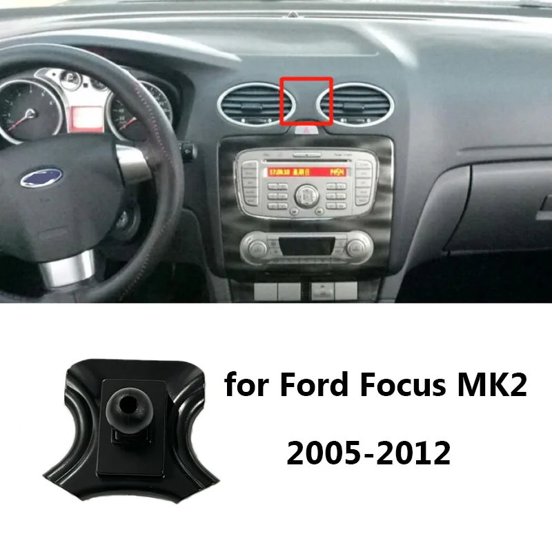 Per Ford Focus 2 Mk2 2005 - 2012 navigazione per auto presa d\'aria supporto per telefono staffa di Base caricatore Wireless per cruscotto