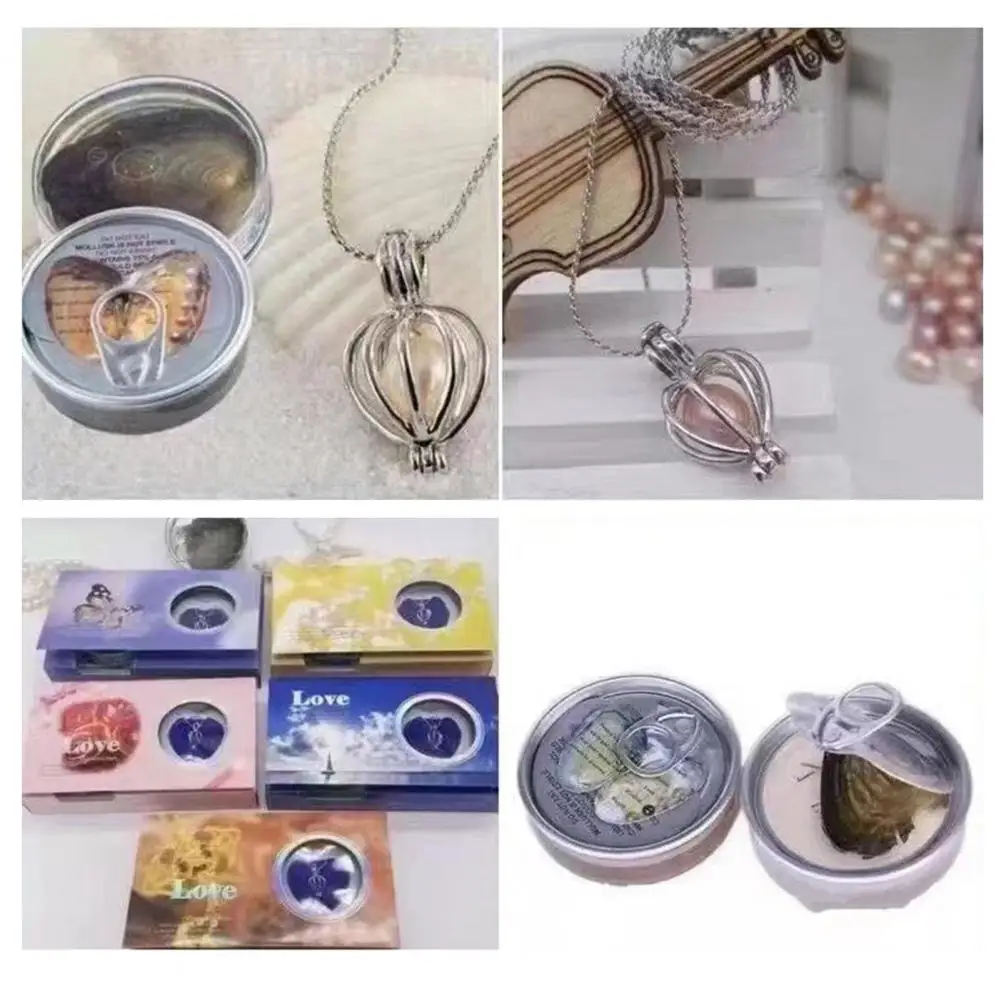 Women Necklace Set Portable Cage Pendant Ornamental Gift Giving DIY Necklace Making Kit Fashion Jewelry Accessories