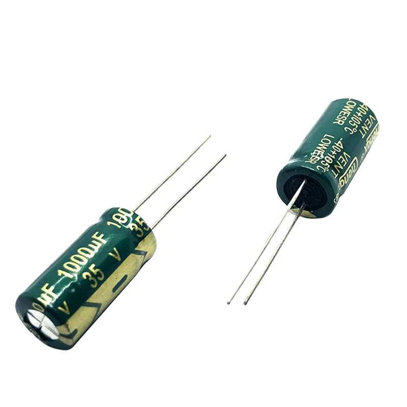 35v1000uf 10x20mm High Frequency Low Esr 1000uf35v 13x20mm Aluminum Electrolytic Capacitor 35v1000mf 1000mf35v 35wv 35vdc