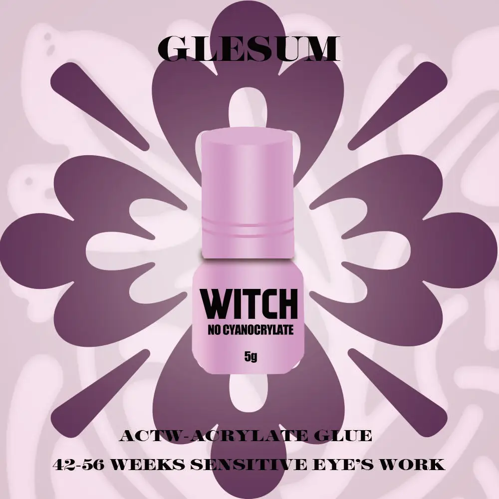 Glesum Fast Drying Strong False Eye Lash Extension Glue Adhesive Retention 8-9 Weeks Low Smell Mink Eyelash Glue