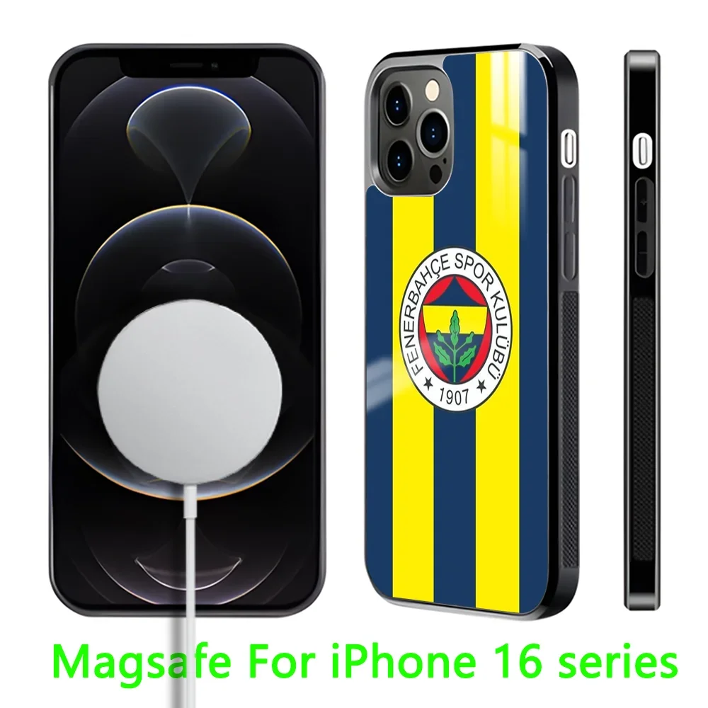 Club T-Turkey Fenerbahce-E Phone Case For iPhone 16 15 14 13 12 11 Pro Max Plus Mini Magnetic Magsafe Wireless Charging Cover