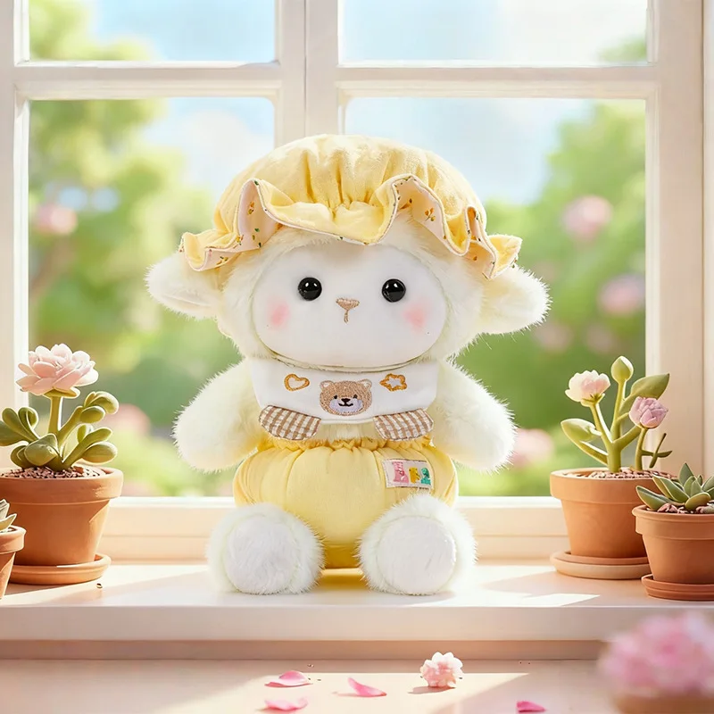 

23cm Super Soft Baby Sheep Plush Doll Cute Stuffed Lamb Kawaii Plush Toy Gift for Friends Birthday Home Decor