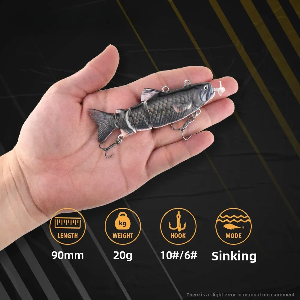 أربعة أقسام من السلاسل الحديدية متصلة بمروحة طعم الصيد الإلكتروني للسباحة الأوتوماتيكية