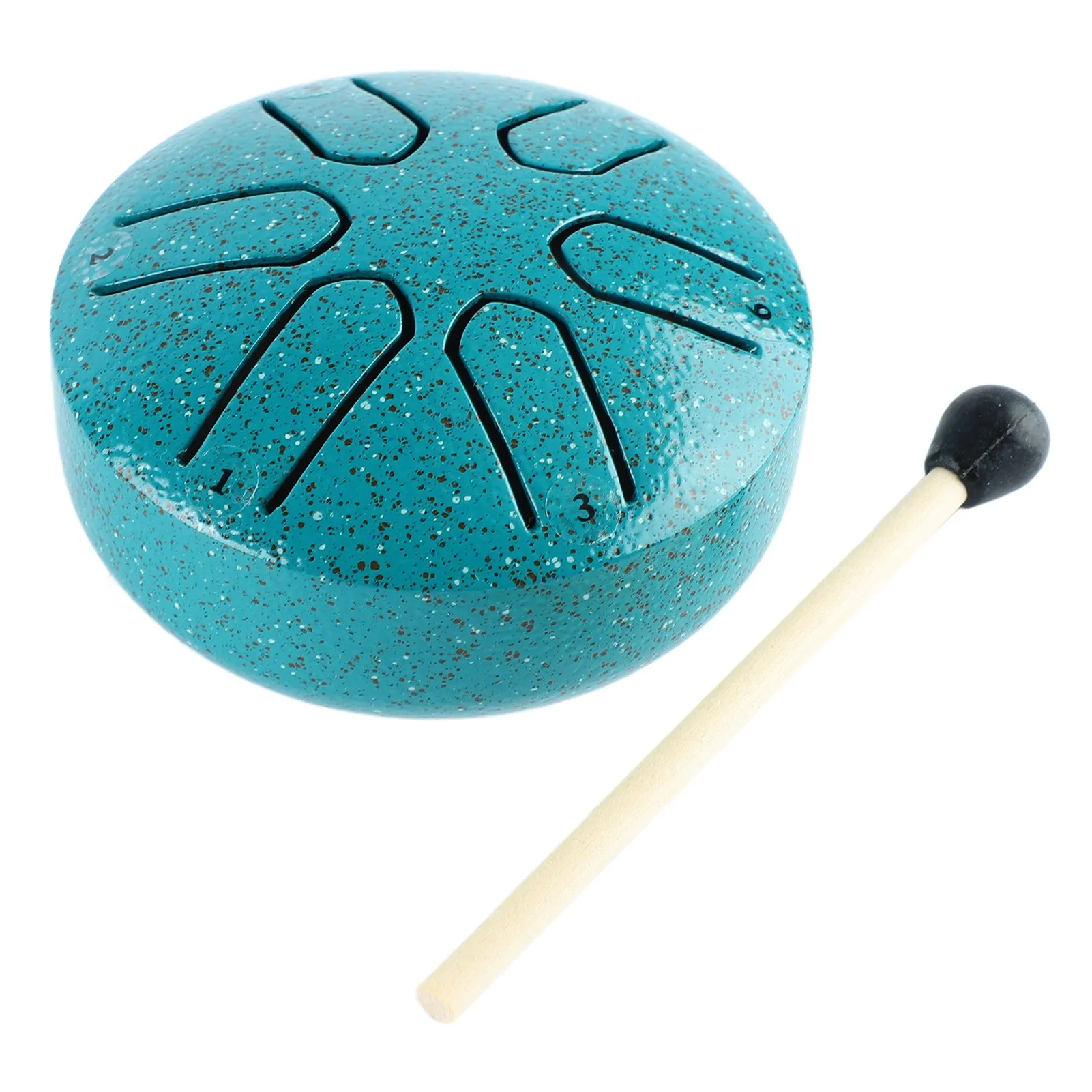 Handpan Drum Professional Mini 6 Note أداة قرع طبلة اللسان خالية من القلق مع عصا الطبل #4