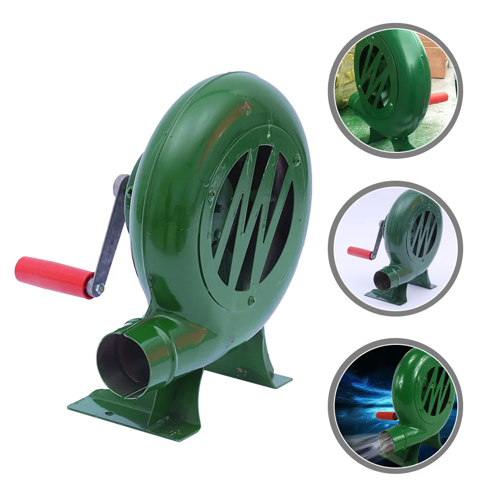 

Hand Crank Bbq Fan Portable Blower Durable Metal Fire Blower for Fireplace Camping Grill Outdoor Barbecue Chimney