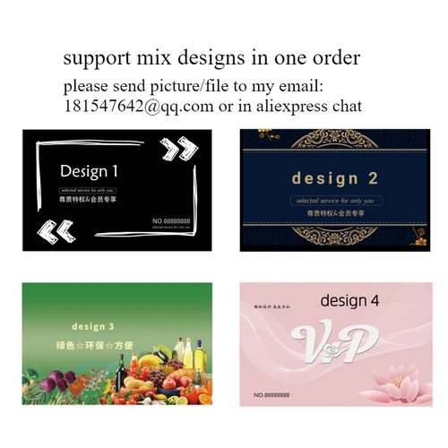 Imagen 2 del producto 20/50/100 Uds. Tarjeta de lealtad de negocios de plástico grueso personalizada gratis tarjeta de membresía tarjetas Vip logotipo personalizado 0,76mm PVC