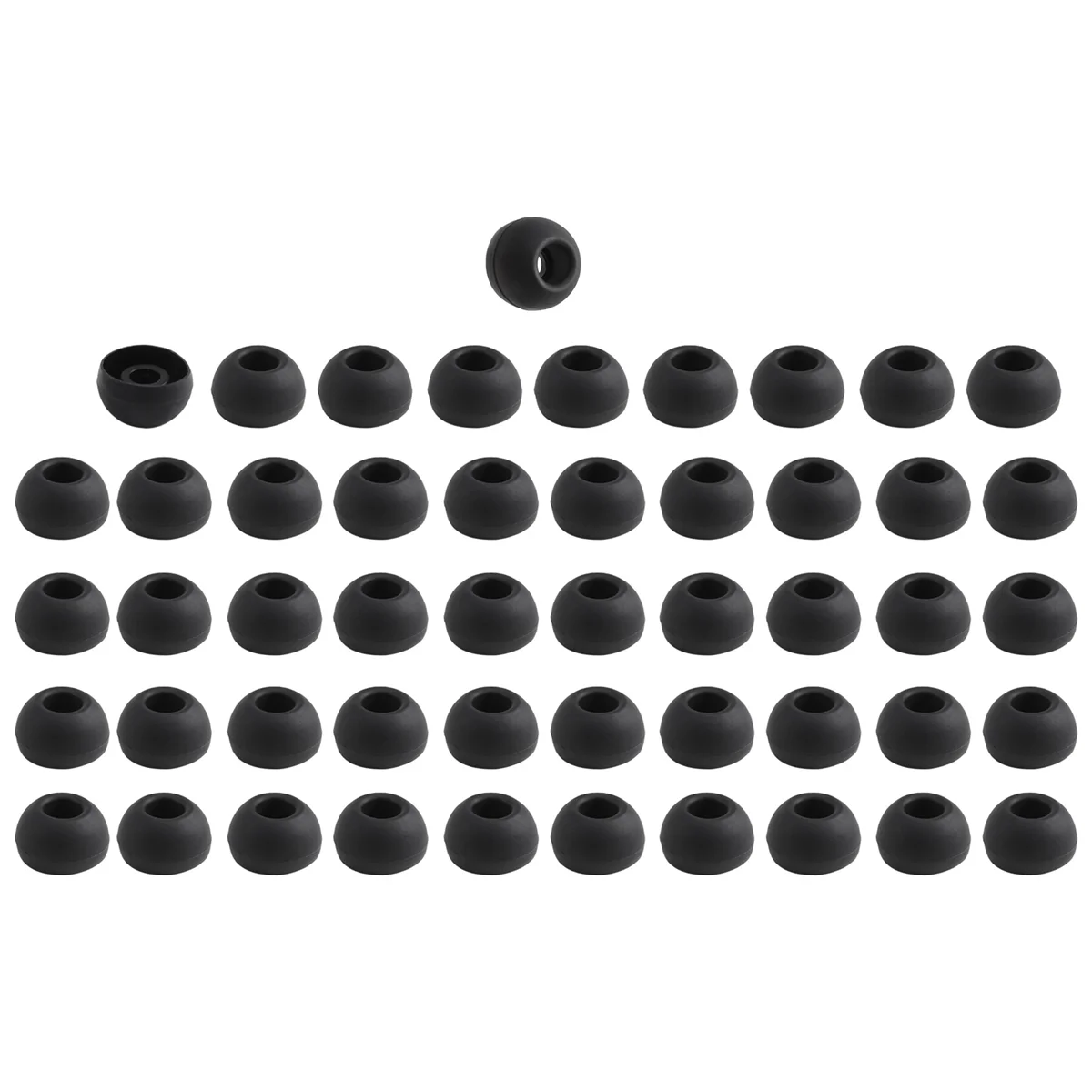 Oreillettes noires de remplacement, 50 pièces