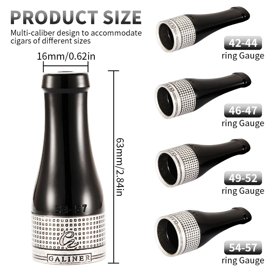 cigarette ring gauge C.Gars Luxury Wooden Guide the lettering is lasered through the top black layer of acrylic to show the white underlying acrylic Flexible Impact Acrylic Cigar Ring