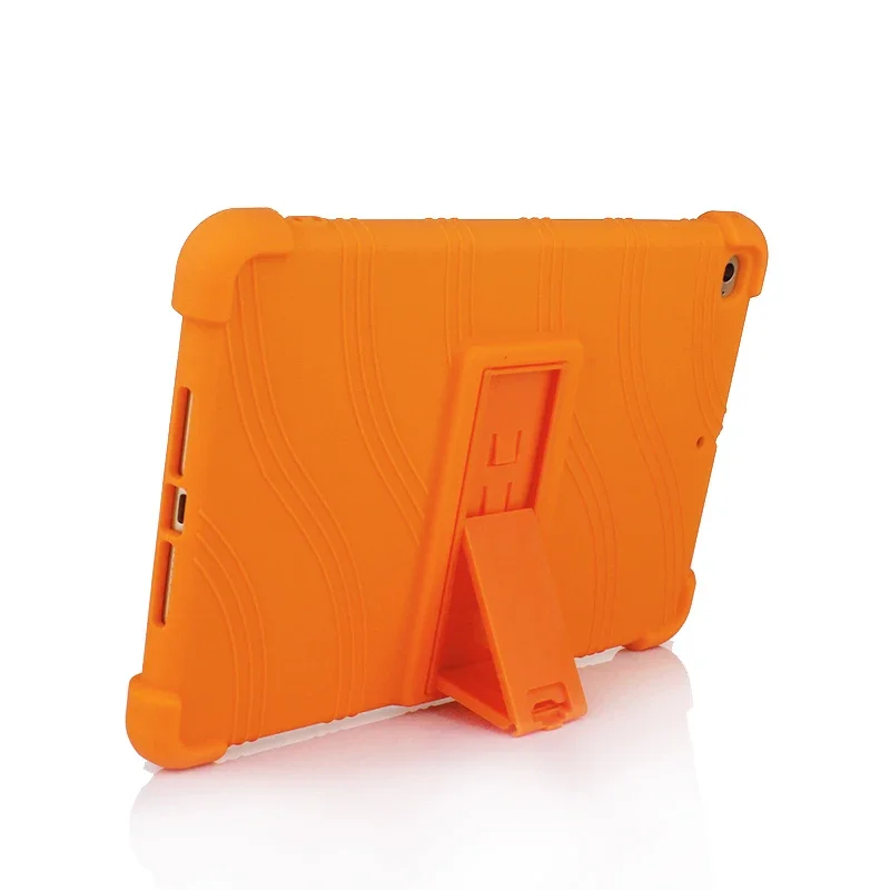  For Apple Ipad Mini 4 5 7.9 Inch Silicone Case Tablet PC Anti-Fall Shell Bracket Hockproof Shockproof Stand Soft Cover