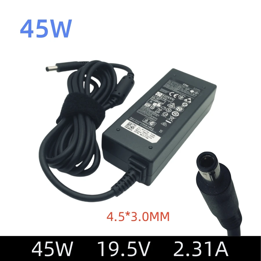19.5V 2.31A 45W 4.5*3.0mm Laptop Charger For Dell Latitude 12 13 14 7350 7202 3379 XPS 11 12 13 15 9350 9360 9333 L321X L322X