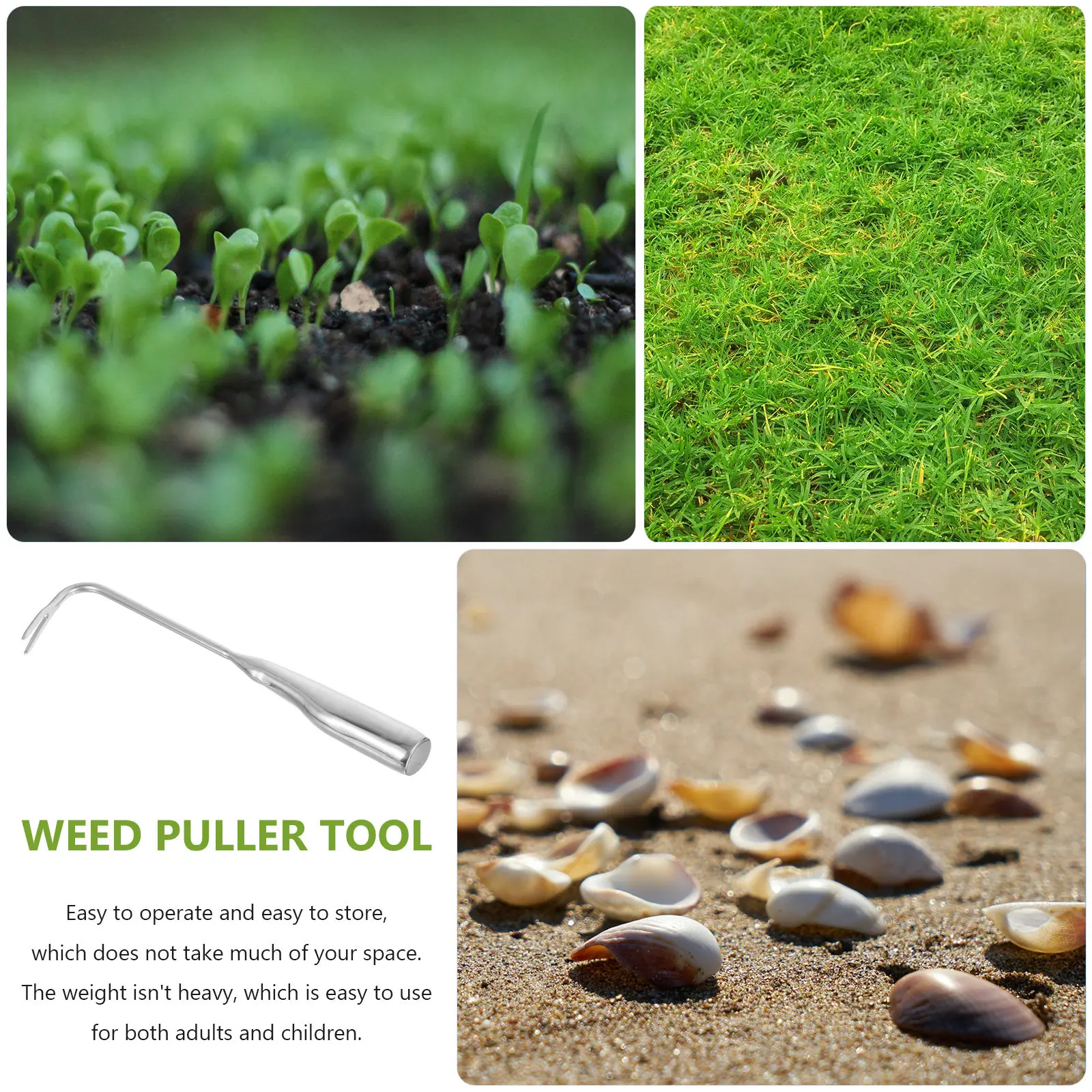 Compact Handheld Weeder Tool for Garden Lightweight with Sharp Teeth Ergonomic Handle Ideal for Soil Loosening Plant Pulling