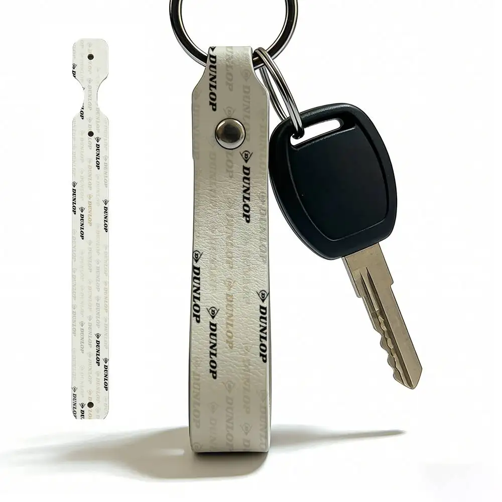 

Брелок для ключей из искусственной кожи Dunlop, универсальный держатель для ключей от мотоцикла, подарок для мужчин-мотоциклистов