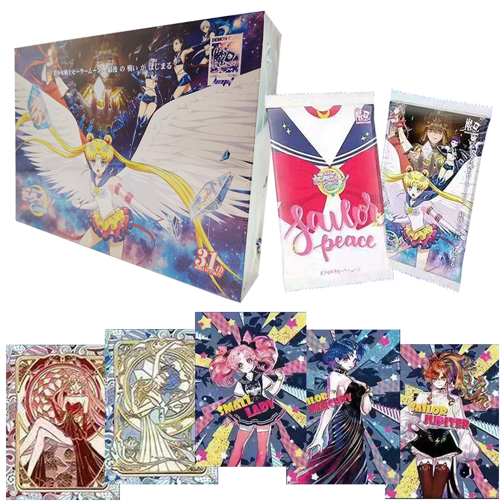 

Коллекционная карта с героями мультфильмов «Сейлор Мун», волшебная битва, персонаж аниме, фэнтезийная тематическая карта, игрушки-сюрприз, подарки на день рождения для друзей