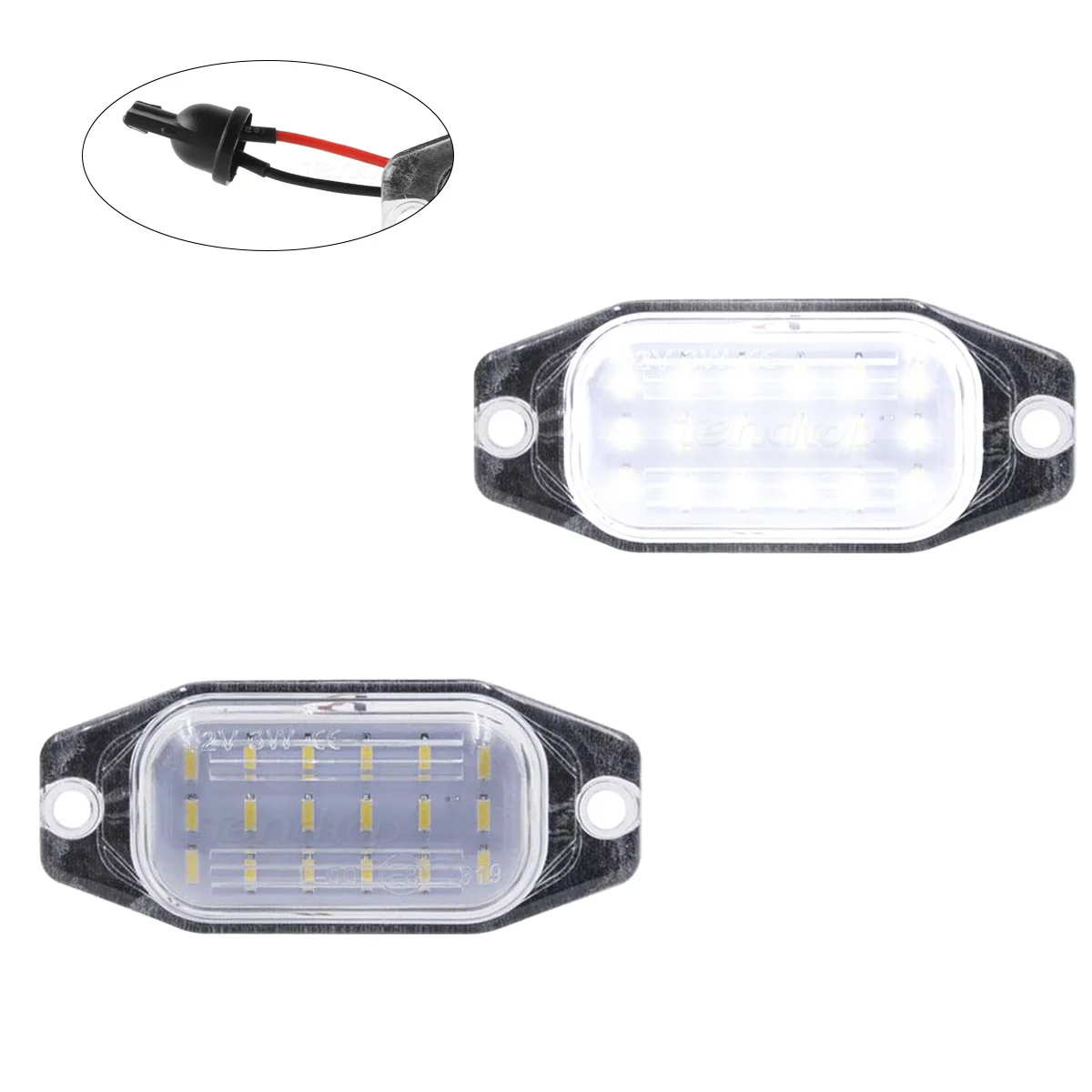 2pcs LED Number License Plate Light For Toyota Land Prado 2010-2016 Cruiser Celica for Lexus LX450 1996-1998