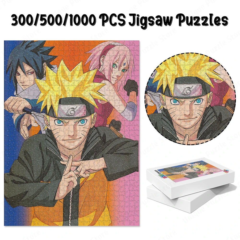 

Пазл Bandai Naruto для взрослых, классические аниме игры и головоломки, Мультяшные серии, развивающие игрушки, веселая семейная игра для детей, хобби