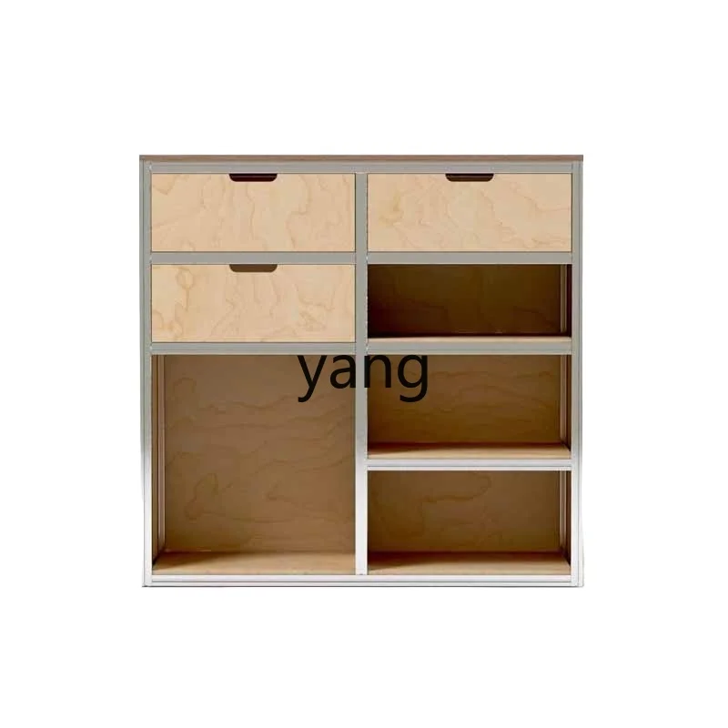 

LTT solid wood retro wall kitchen tea cabinet living room storage storage cabinet household dining side cabinet