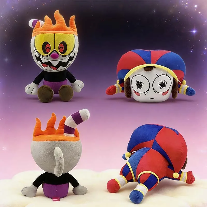 Cuphead Evil versie knuffel zacht gevuld verzamelspel pop bureau display cadeau voor jongens meisjes gamers vakantiecadeau