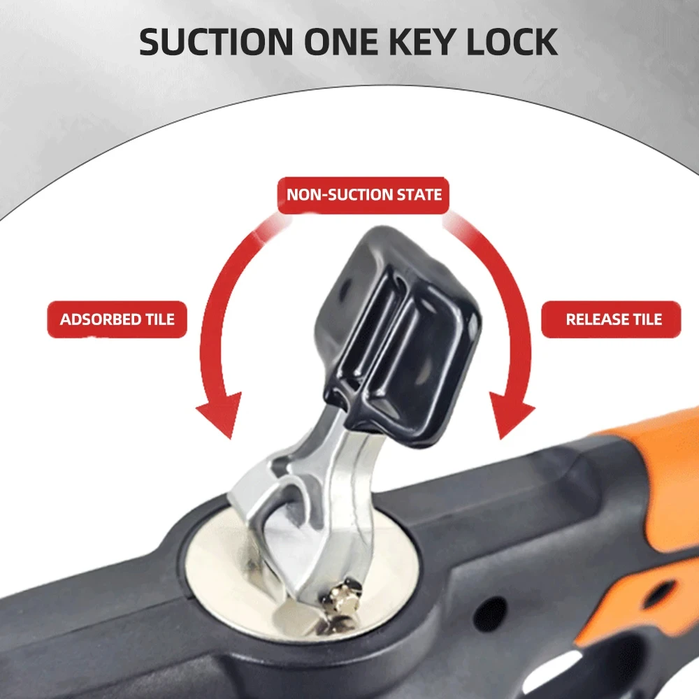 21V  Powered Tile Vibration Machine Tile Suction Tool With Strong Suction Cup For Floor Tile