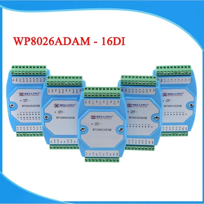 WP8026ADAM ( 16DI ) _ Digital input module / Optocoupler isolated / RS485 MODBUS RTU communications