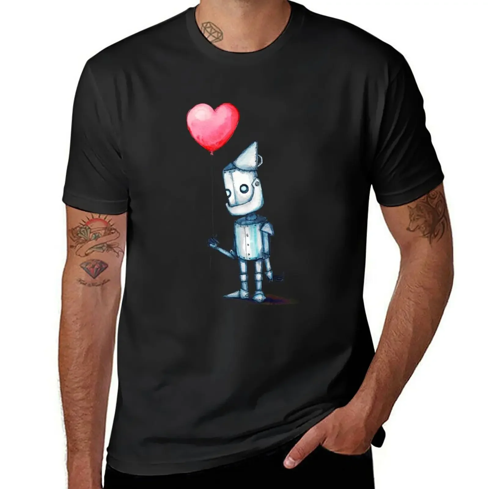 Tin Man T-Shirt tees anime figures cute tops blue archive luxury clothes men