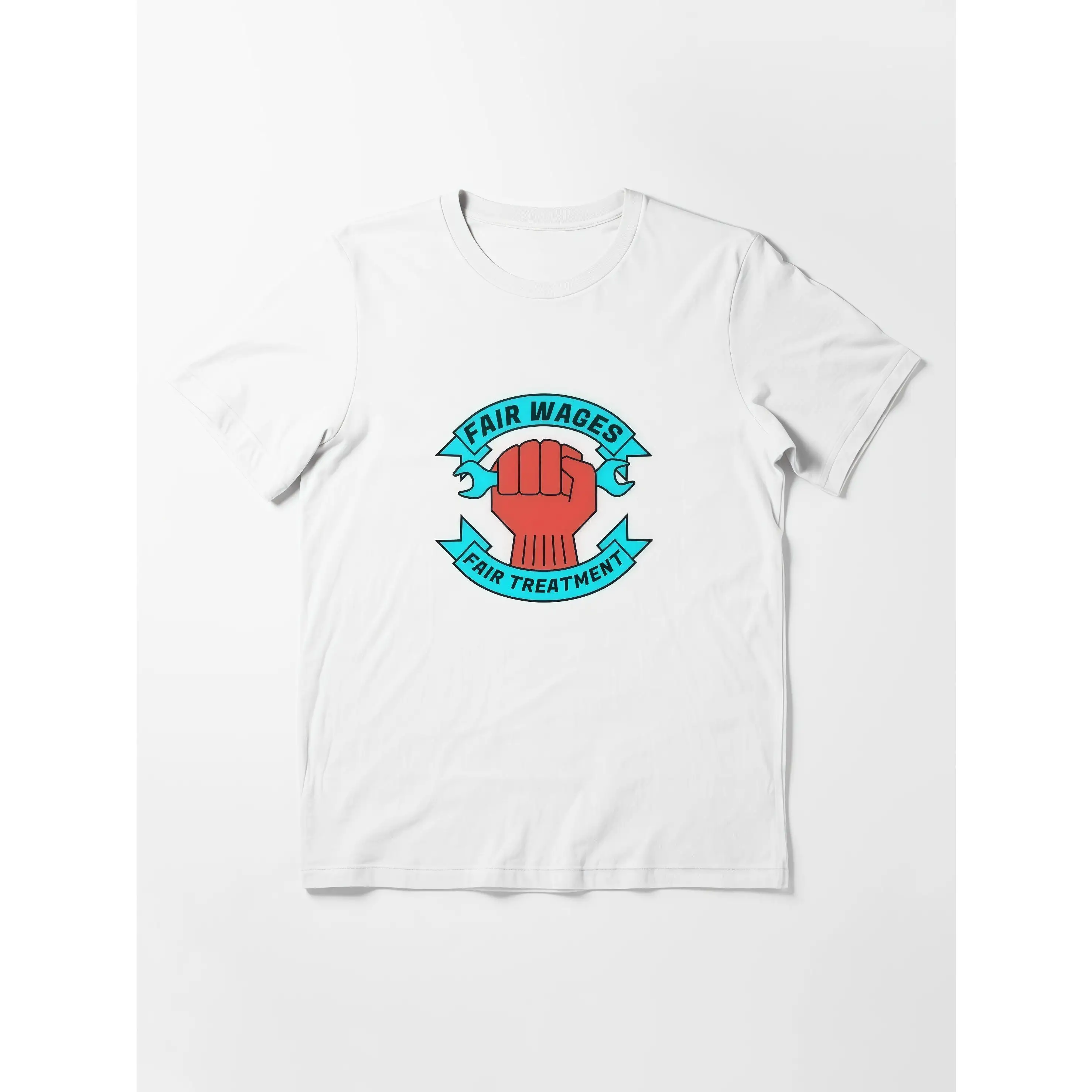 

Fair Wages For Treatment Pro-Union T-Shirt, Worker Rights Fist Tee, Vintage Labor Movement Social Justice Unisex Gift