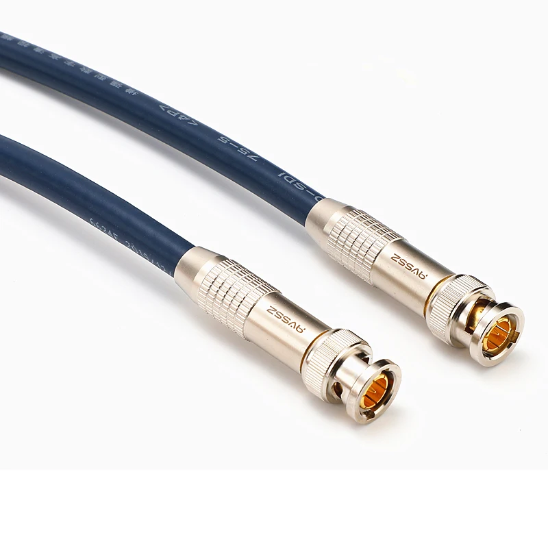 HD-SDI High Definition Video Cable 3G SDI Coax BNC Q9 Male Plug 75 Ohm 5 Soldering for CCTV Camera Broadcast Live Production