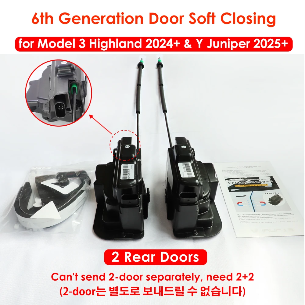 Tesla Model Y 3 YL Soft Closing Nieuwe Y Juniper Soft Close Smart Auto Elektrische Zuigdeur Sluiting Openen Hoge Anti-Klem
