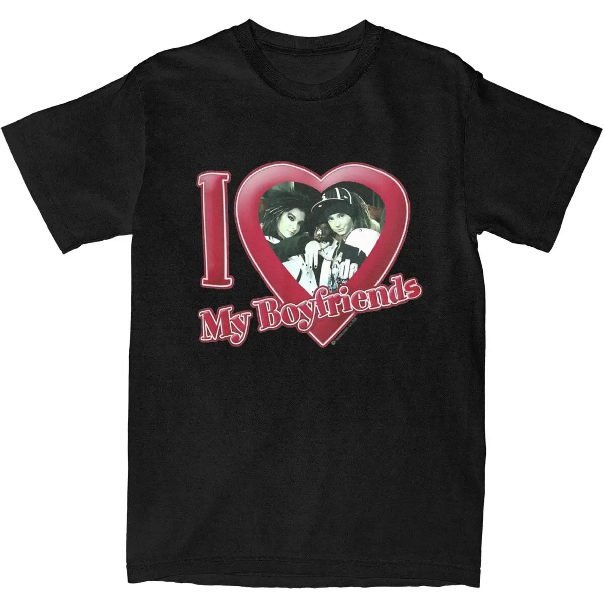 

Tokio Hotel T-Shirt Men I Love My Boyfriend Streetwear Cotton T Shirts Summer O Neck Popular Tees Casual Plus Size Tops