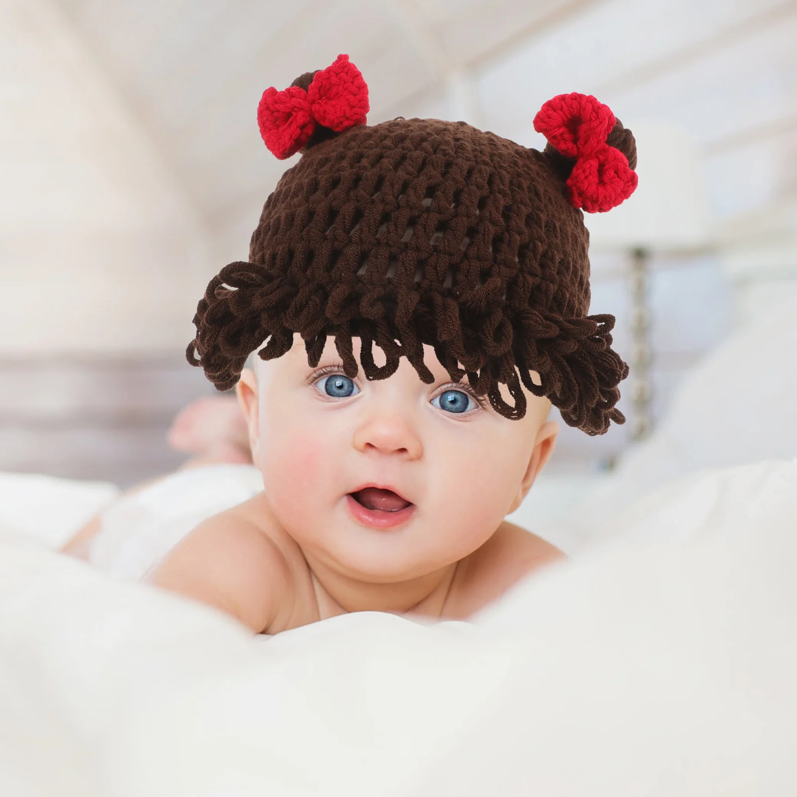 

Children Hat Baby Knitted Woolen Yarn Soft Warm Infant Baby Winter Hat Cute Elastic Fit Rim Newborn Hats Infant Hats