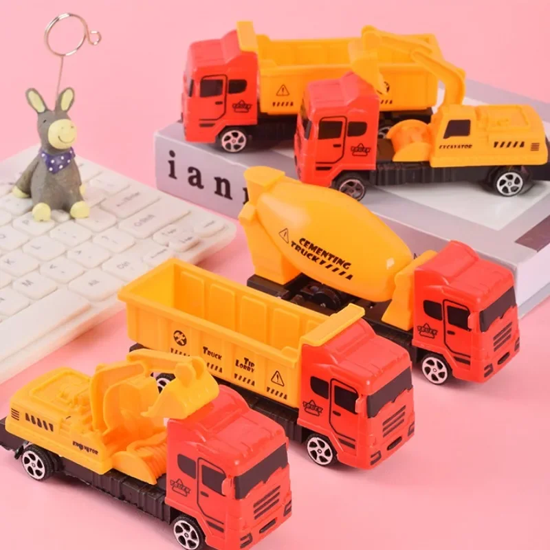 1 stücke Mini Trägheit zurückziehen Druckguss Engineering Auto Fahrzeug LKW Modell pädagogisches Spielzeug für Kinder Junge Geburtstags geschenk