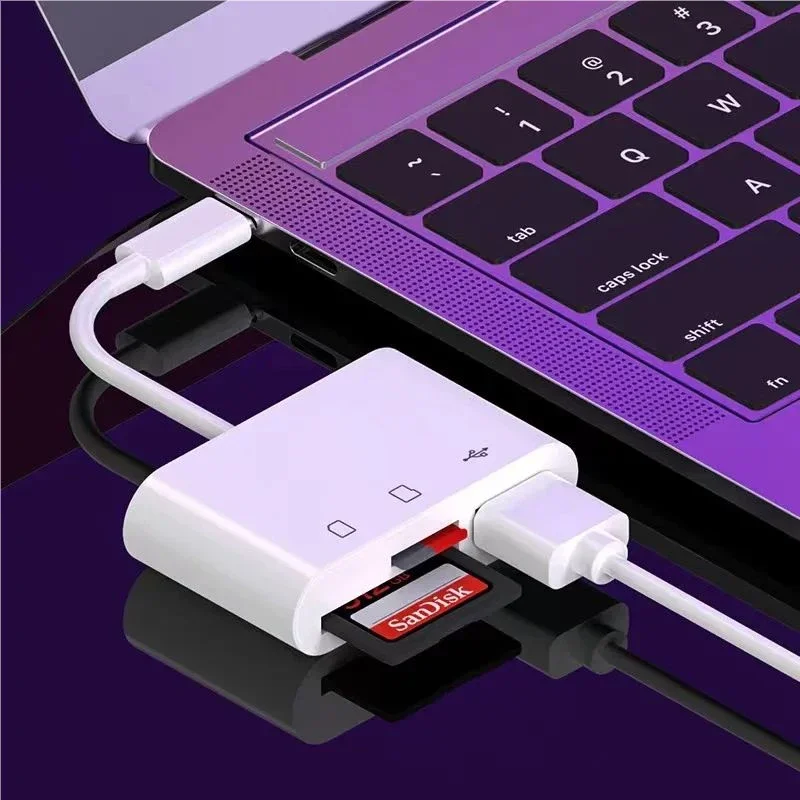 

Адаптер типа C для карт памяти TF CF SD OTG Reader Writer Компактная флэш-память USB C, совместимая с iPad Pro Huawei MacBook Samsung